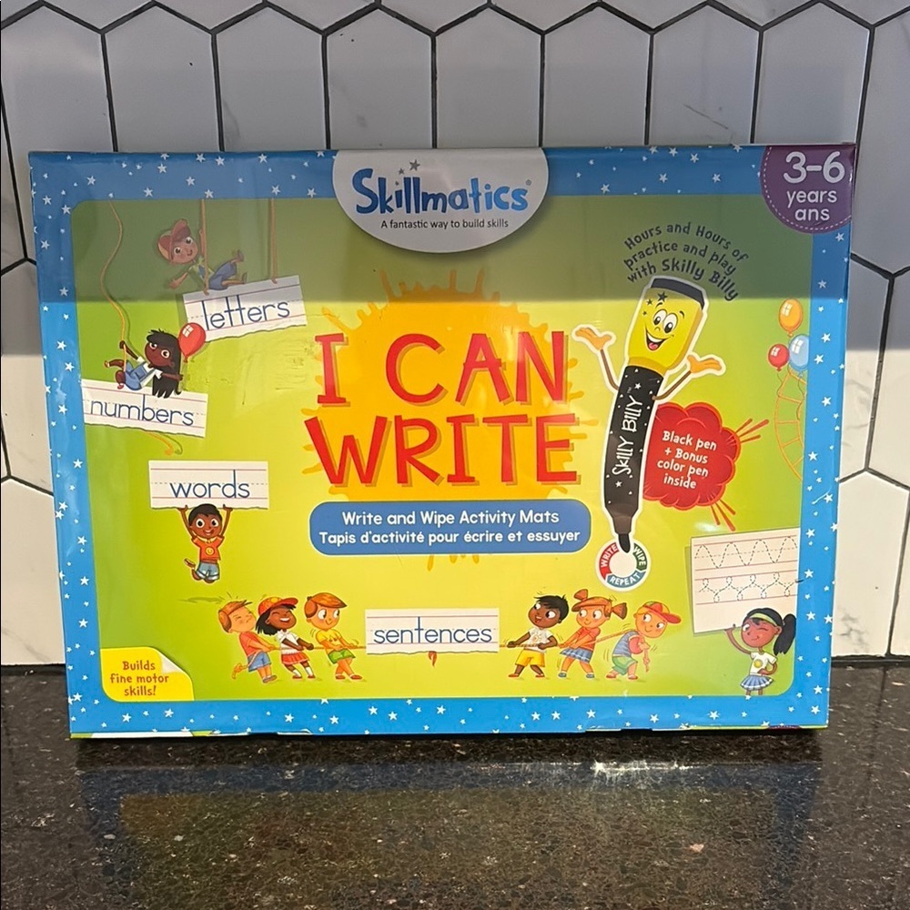 skillmatics -I Can Write Activity Set - Blue, ages 3-6 educational toy - NEW